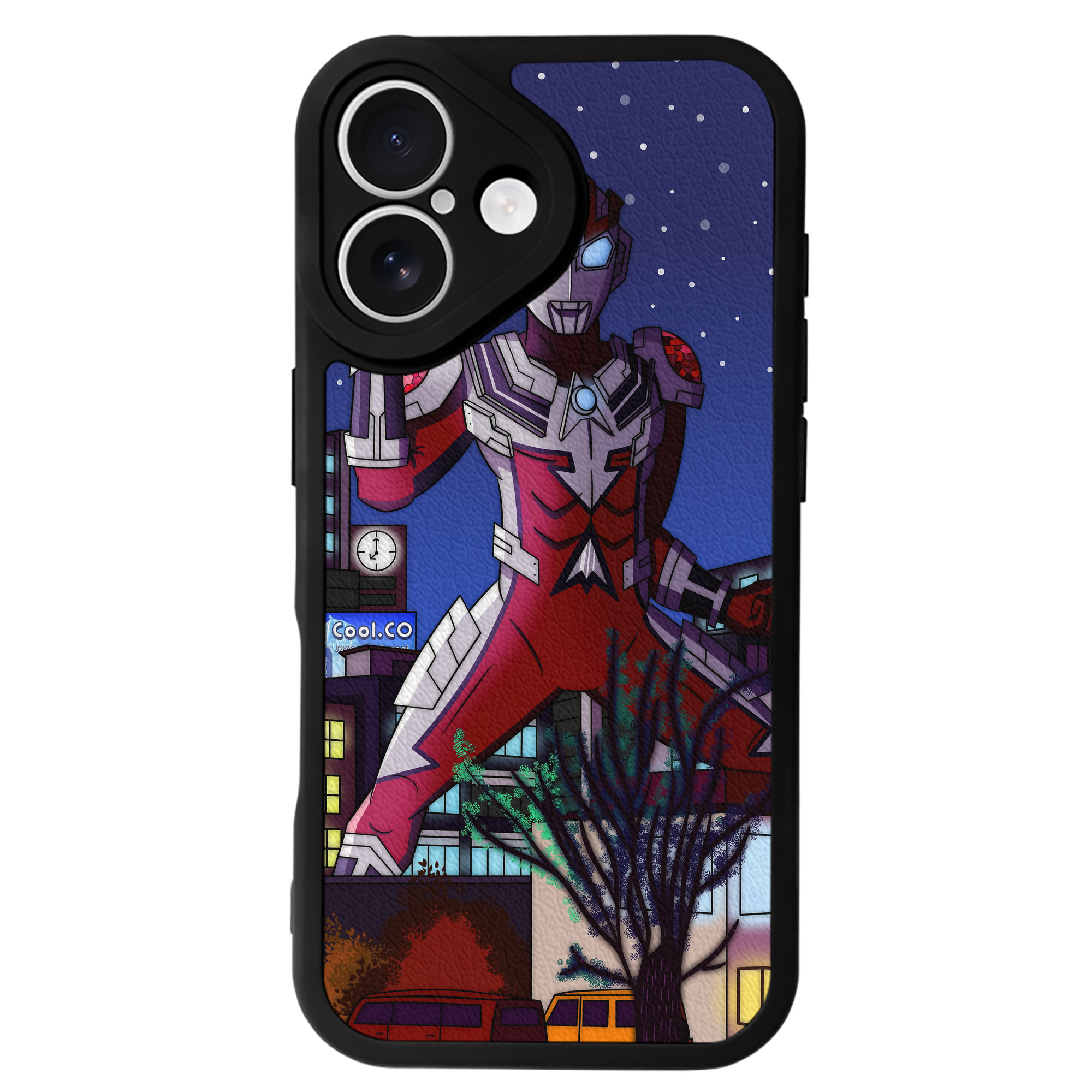 （画像用） ウルトラマン Ultraman 【iPhone 16シリーズ対応】シリコンスマホケース（レザー調） 材質：シリコン